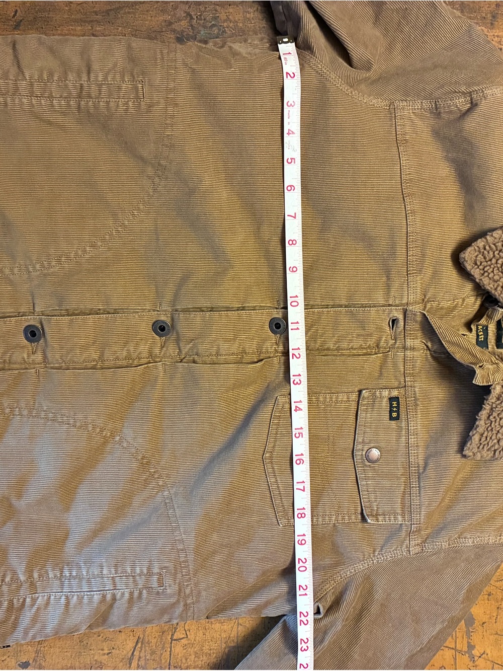 Howler Brothers Brown Corduroy Jacket Sherpa Trucker Western Coat - Picture 7 of 8